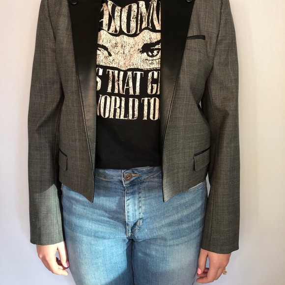 NWT The Kooples Prince De Galles Cropped Blazer - Picture 16 of 16